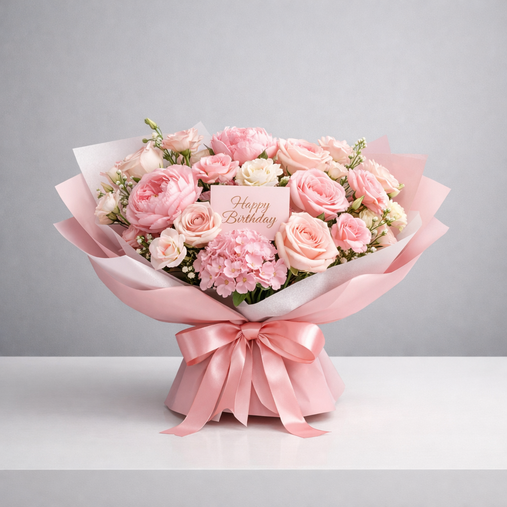bó hoa ngọt ngào tặng sinh nhật