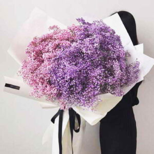bó hoa baby hiện Đại tím