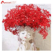 bó hoa baby vintage Đỏ