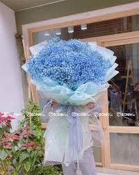 bó hoa baby vintage pastel