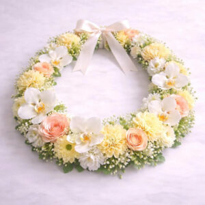 vòng hoa tươi thanh lịch